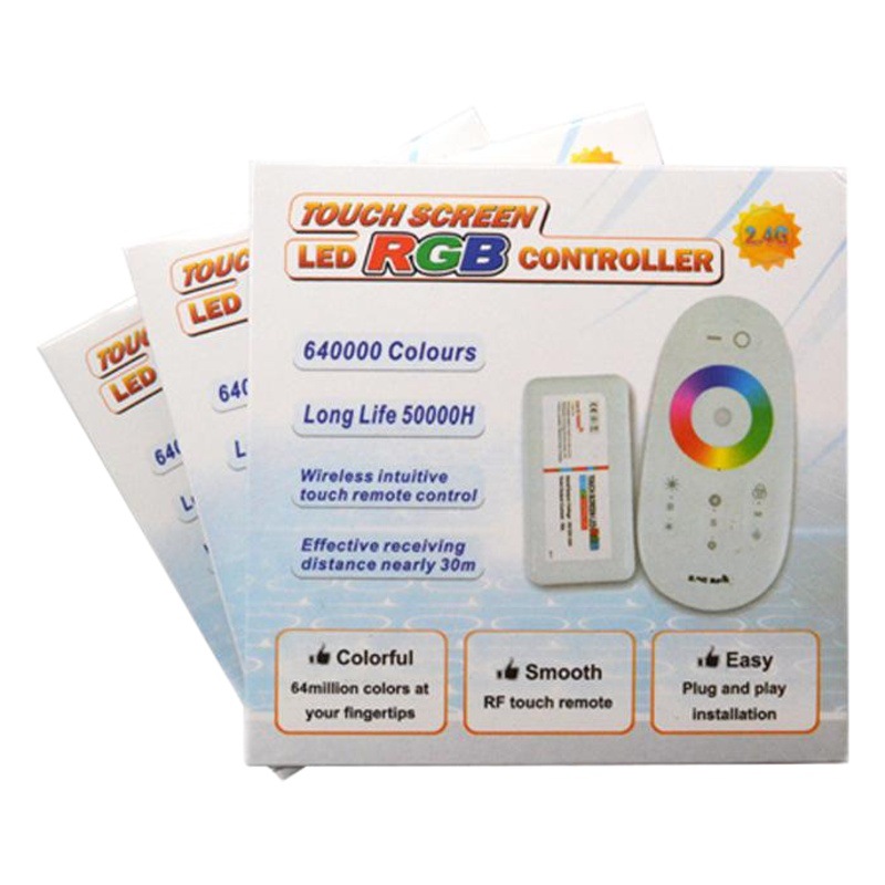 LED touch controller 2.4g touch remote control RGB low voltage 12-24v RF light strip controller