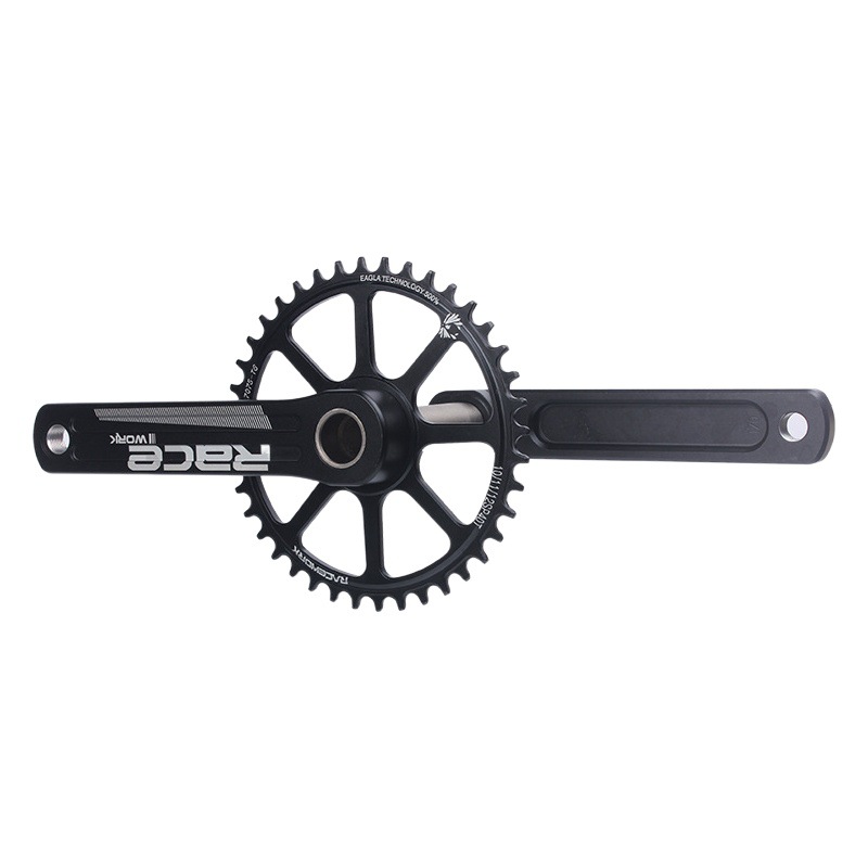 Racework Road Bike Crankset Hollow Integrated Direct Mount Single Chainring 40/42t Folding Bike 10/11 Speed Crank