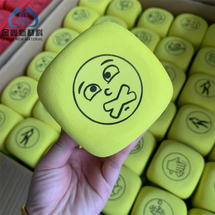 Supply 8cmEVA rounded foam sieve children's game large dice eva teaching aids digital dice