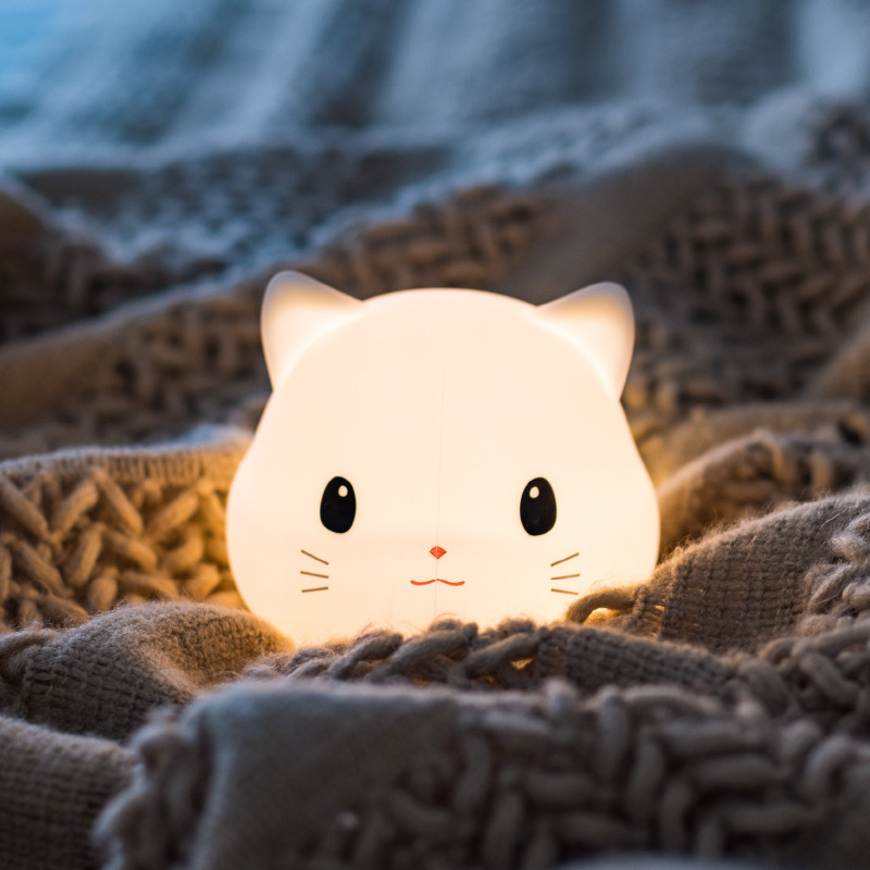 Stupid Meow night light with sleeping light cartoon night light Meow Meow night light patting light Animal night light
