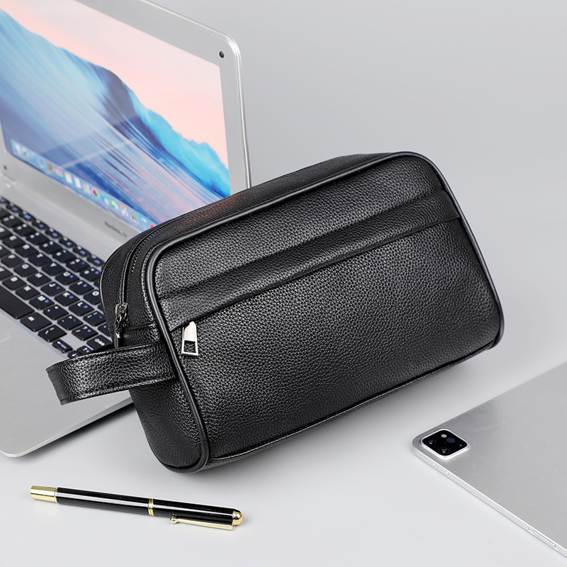 Solid Color PU Leather New Fashionable Clutch Bag Waterproof Wear-resistant Urban Simple Fashion All-match Handbag Cross-border Hot Sale
