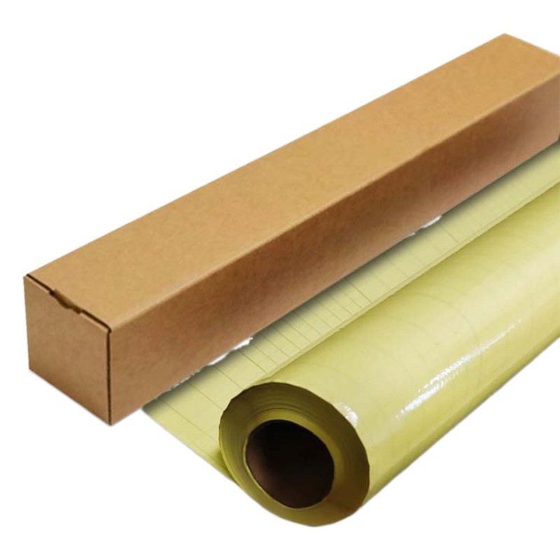 Yellow bottom cold mounted film roll yellow bottom matte film advertising film light matte film studio protective film hd film advertising materials wholesale
