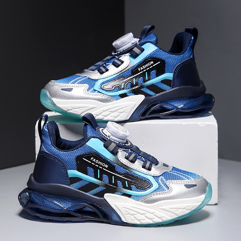 Picture of Batch of children's sports shoes 2024 spring and autumn new boys mesh breathable running shoes big children's button dad shoes