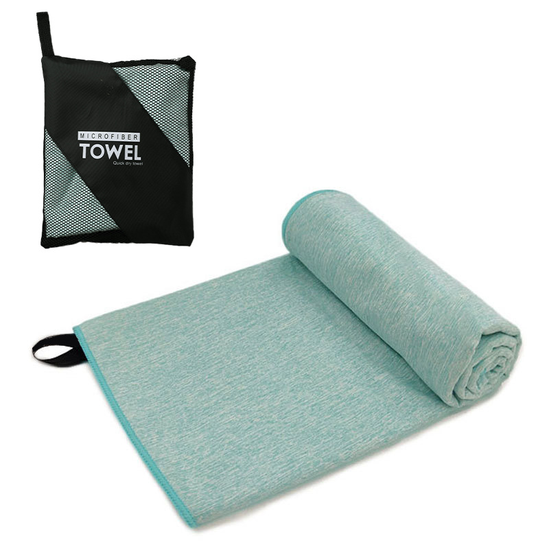 Picture of Quick-Drying Beach Towel Multi-Color Portable Quick-Drying Fitness Sports Towel Outdoor Beach Towel Mesh Bag