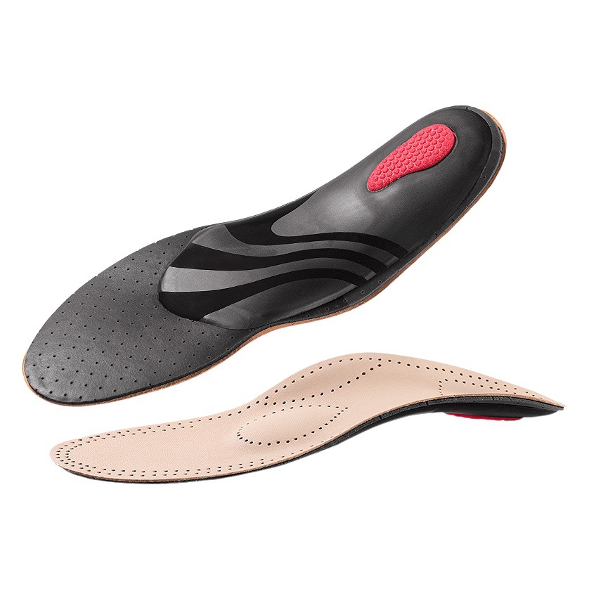 Corrective Insole Leather Latex Flat Foot Special for Men and Women High Arch Support Flat Bottom Foot Collapse Breathable Sweat Absorption