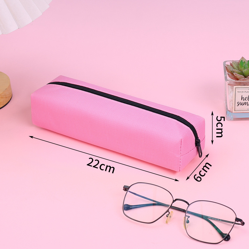 Picture of Simple Large-Capacity Pencil Bag for Boys and Girls, Stain-Resistant Pencil Box, Student Square Pencil Bag, Customized Promotional Pencil Box