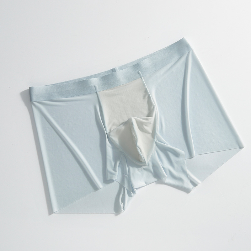 Picture of 2025 New Summer Ice Silk Underwear Men's Ultra-Thin Seamless Men's Underwear Ice Silk Large Size Boxer Briefs Men's Wholesale