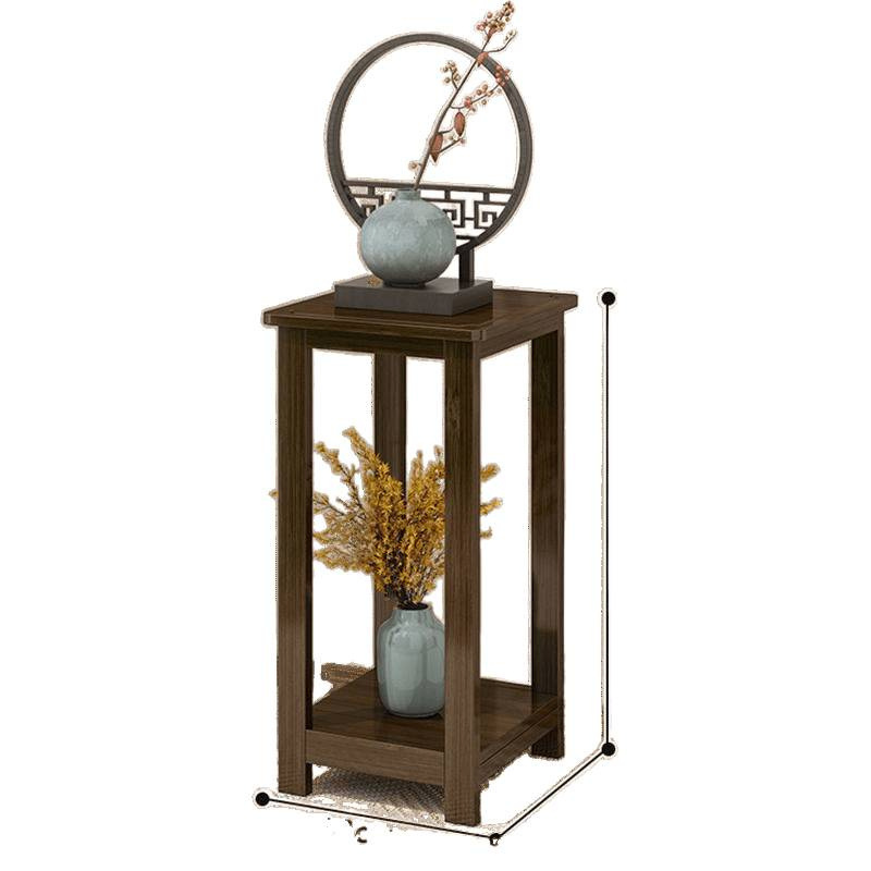 Picture of Chinese flower stand, balcony, flower stand, storage rack, succulent pothos flower pot shelf, flower stand, solid wood balcony, how many layers