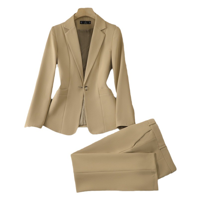 Spring and Autumn Business Wear Women's suit Women's Fashion Dress Stitching Women's Suit Work Clothes Korean Casual Small Suit