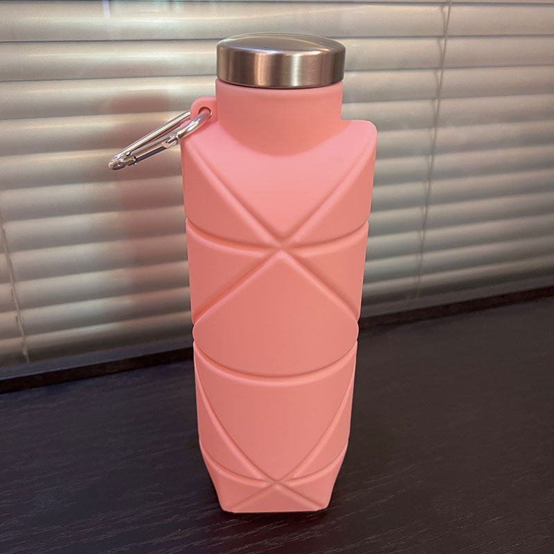 Picture of Platinum Silicone Diamond Folding Cup 700ml Outdoor Sports water bottle Cross Border Pocket Portable Kettle