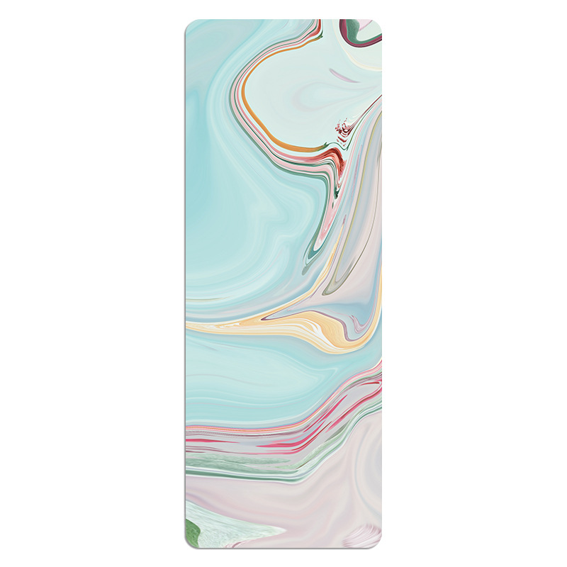 Picture of [Source Factory] Ultra-thin suede printing yoga mat rubber yoga mat foldable 1.5mm thick 5mm