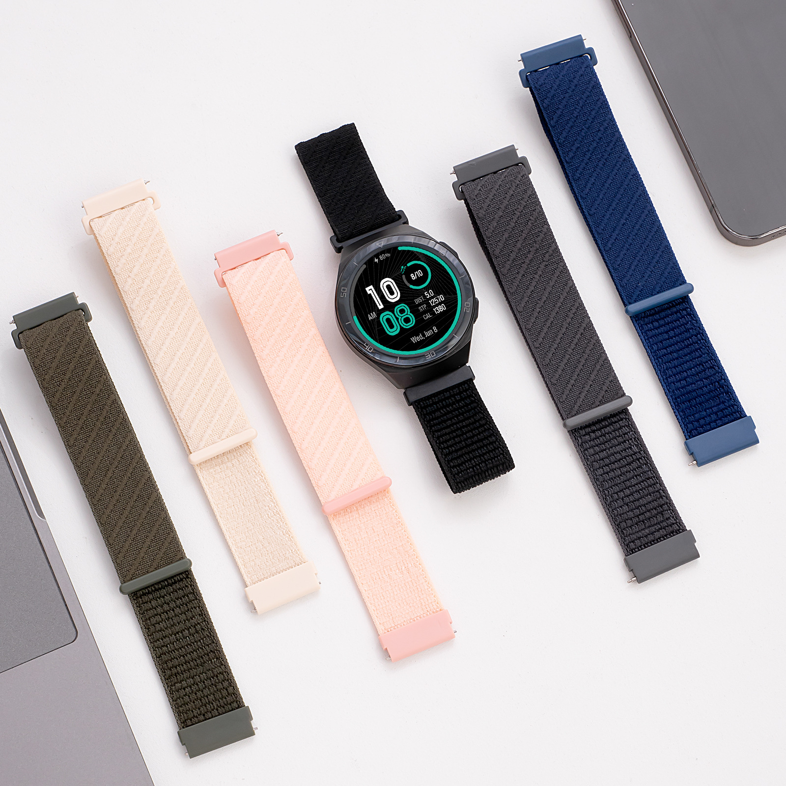 For Huawei GT5 Watch Band Nylon Braided Loop Velcro watch4 GT4Pro Watch Band Huawei 22mm