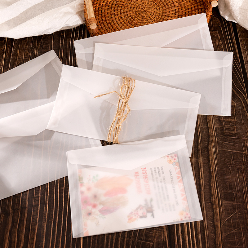 Picture of Cross-border B6 envelope invitation greeting card creative business western-style blank kraft paper white sulfate paper envelope manufacturers