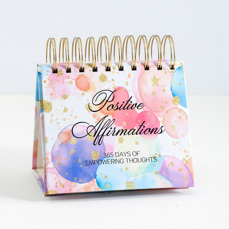 Picture of Cross-Border 2026 English Inspirational Desk Calendar Creative Drum Dance Female Desktop Ornaments 365 Days Calendar Perpetual Calendar