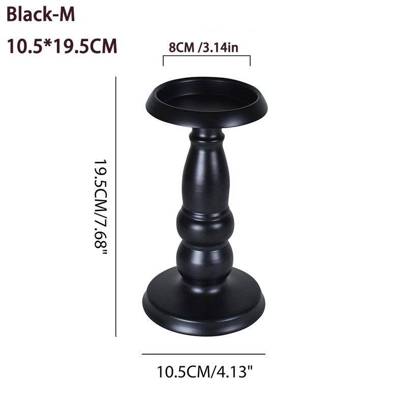 Picture of American Candlestick candlelight dinner candle Cup atmosphere decoration black iron candlestick crafts ornaments manufacturers supply