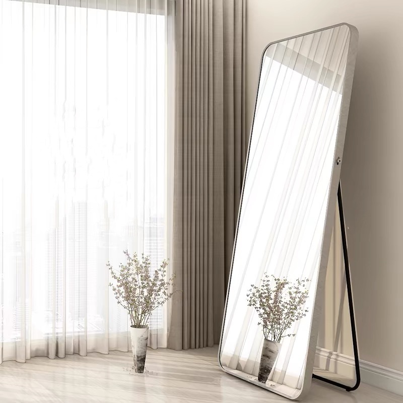 Full-body mirror home dormitory wall-mounted floor mirror bedroom girl simple full-length mirror clothing store large mirror fitting mirror