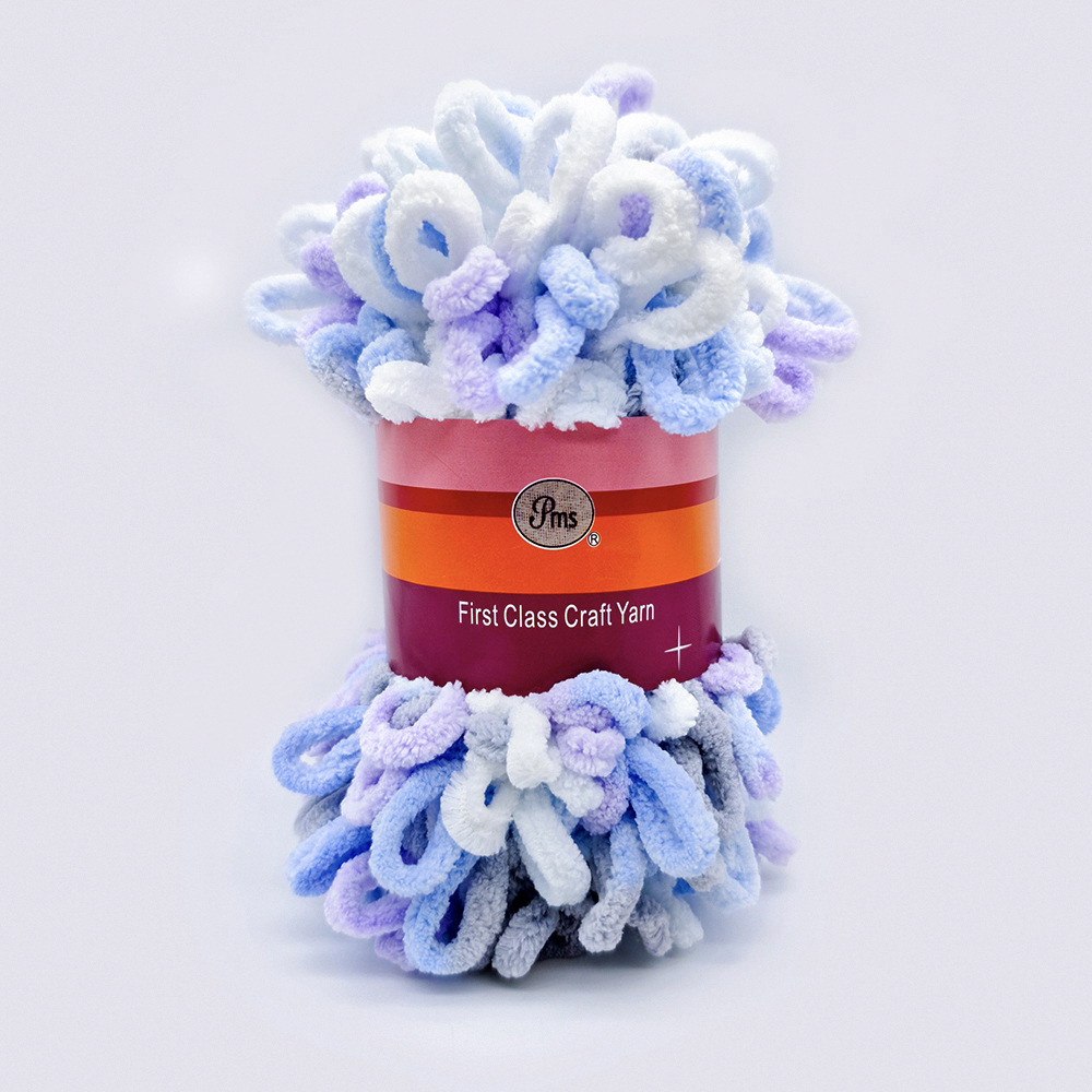 Picture of Loop Yarn Ear Yarn Medium-Thick Yarn for Hand Knitting DIY Pillows, Blankets, Scarves, Ice Yarn in Stock Wholesale