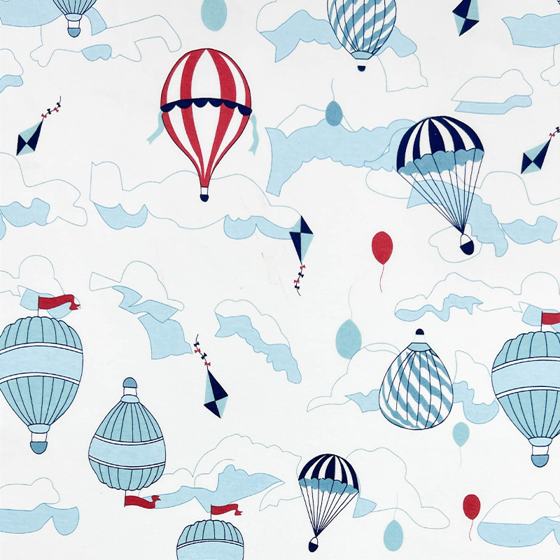Picture of Baby Fabric 40S Cotton Printed Cotton Wool Knitted Double-sided Fabric Fabric Home Clothes Baby Clothes Fabric