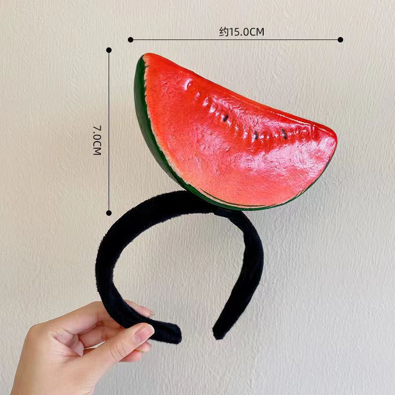 Picture of Haiyue Jewelry Three-dimensional Vegetable Hairband Creative Original Personality Funny Radish Pepper Eggplant Green Vegetable Headband Women's Hair