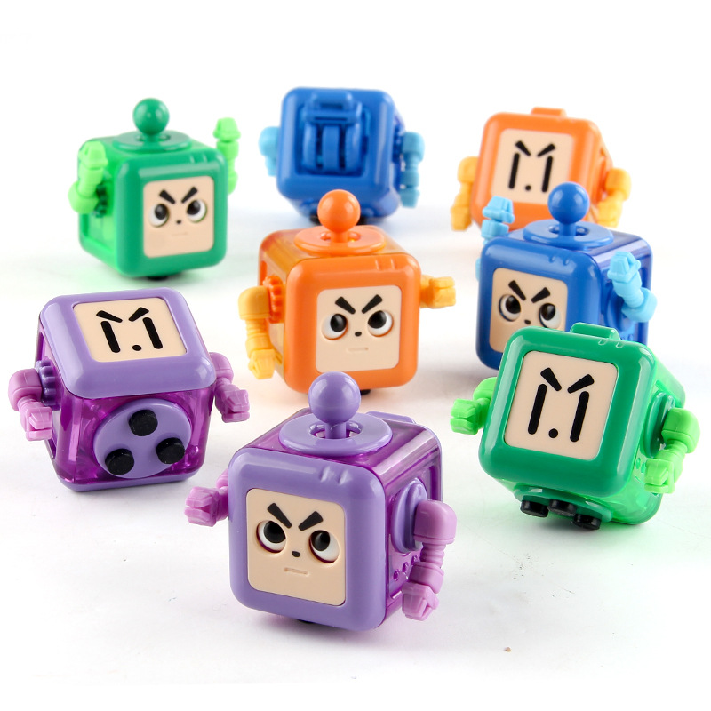 Amazon new decompression dice cube toy decompression robot vent pressing new exotic decompression toy