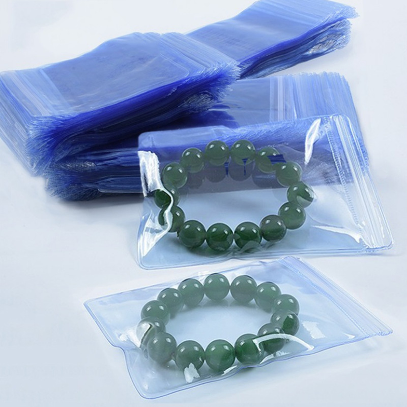 PVC Jewelry Bag Self-sealing Handstring Jewelry Bag Sealed Zipper Bag Jade Ware Packaging Bag Bracelet Earring Pocket