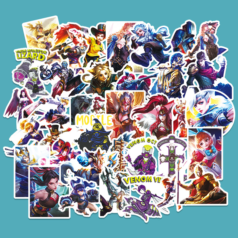 50 sheets game Endless Duel Game sticker luggage laptop car scooter decoration sticker