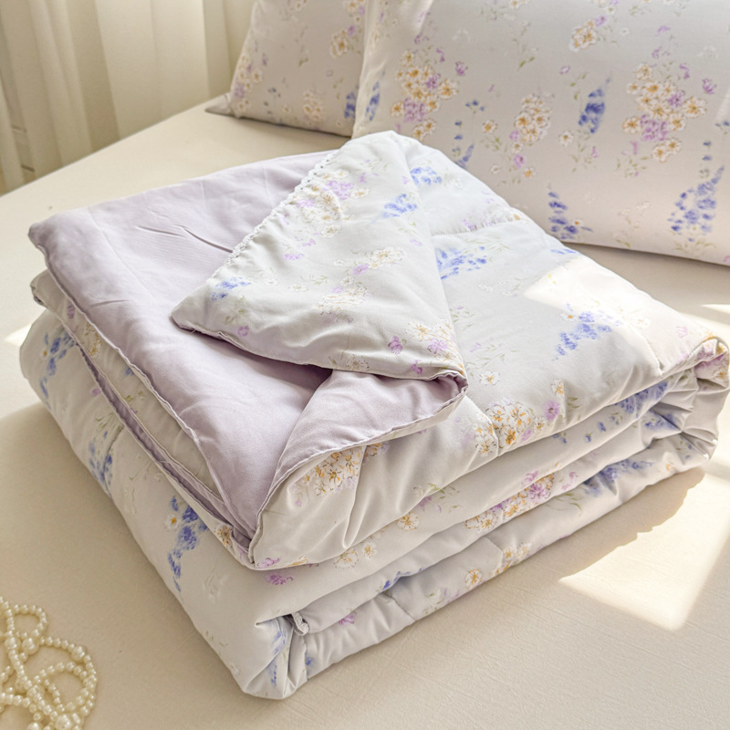 Picture of Class A Maternal and Infant Grade Summer Quilt Lace Summer Cool Quilt Summer Air-conditioning Quilt Double Washed Cotton Quilt Core Children's Thin Quilt Ins