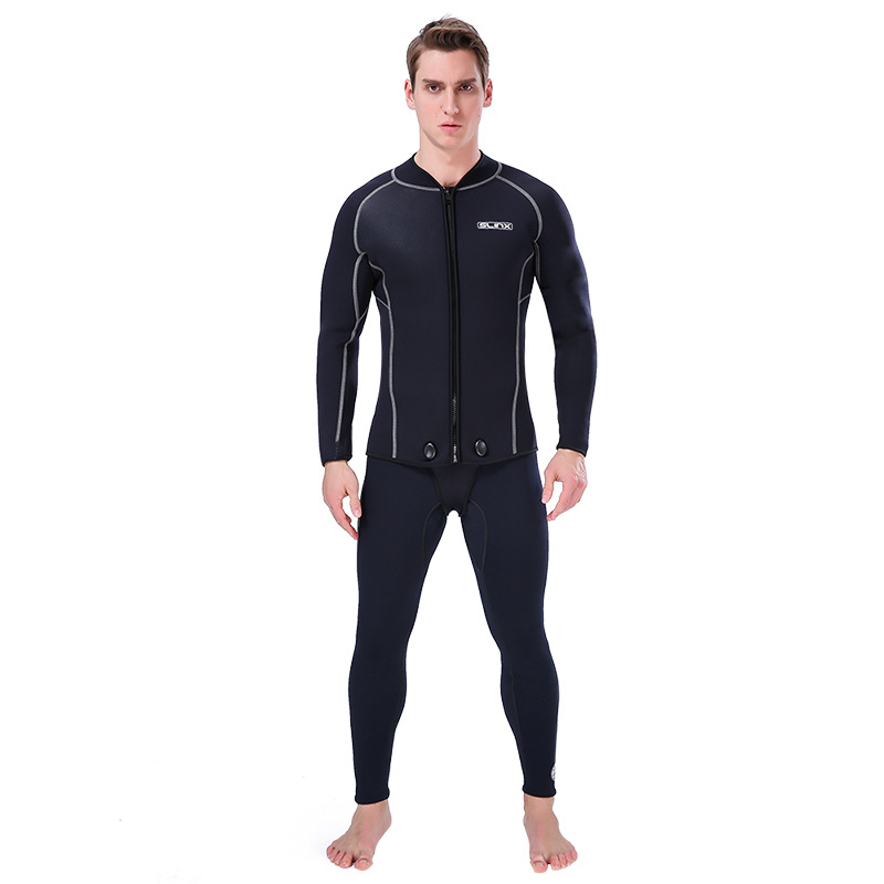 Picture of Diving Jacket 3mm Crotch SLINX Thickened Warm Split Diving Suit Wet Jacket Split Diving Suit