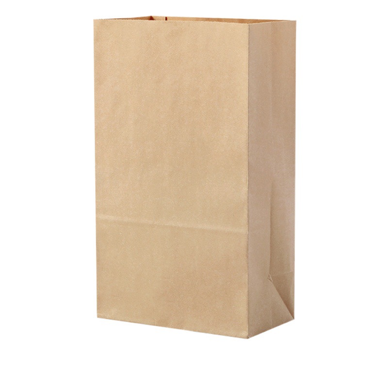 Kraft Paper Thickened Packing Bag Delivery Bag Disposable Commercial Fried Chicken Barbecue Baking Oil-proof Packaging Printable LOGO