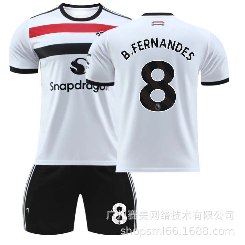 Picture of 2425 Red Devils Two-man White Football Jersey suit 10 Rashford 37 Menu 17 Garner Joe 7C Luo Men's Jersey