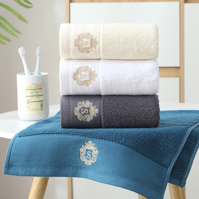 Hotel Towel 100% Cotton Class a Thickeneded 120g Individually Packaged White Towel Daily Necessities High-End Austin Towel
