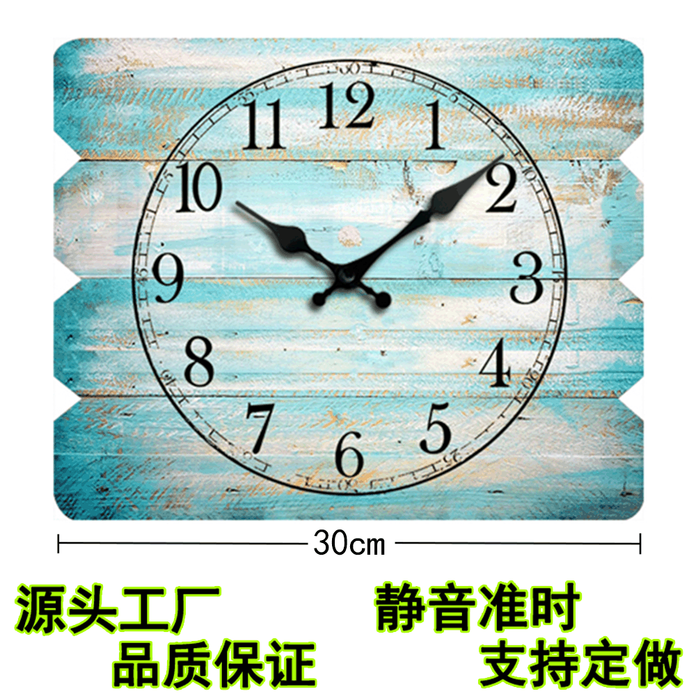 2022 New Amazon Wall Clock Rectangular Creative Silent Minimalist Nordic Clock Wholesale Quartz Clock