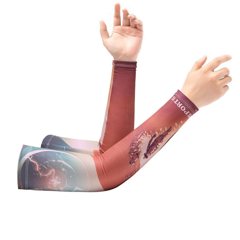 Picture of Outdoor Sun Protection Sleeves, Ice Sleeves, Transfer Printing, Beach Cycling, Driving, Fishing and Driving, Ice Silk Sleeves for Men and Women