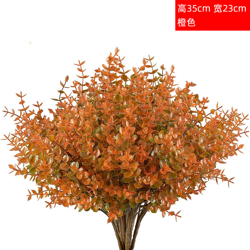 Picture of Amazon cross-border autumn simulation plant artificial artificial flower eucalyptus plastic flower autumn violet home decoration