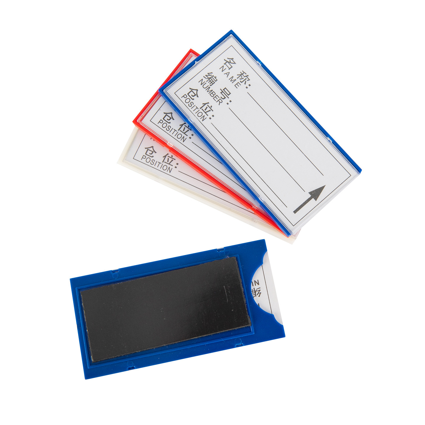 Picture of Full Magnetic Label Tags, Strong Magnetic Shelf Identification Cards, Magnetic Label Tags for Storage Materials and Filing Cabinets