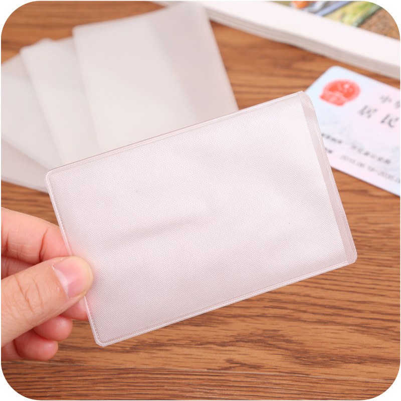 Picture of Transparent Frosted Anti-Magnetic Bank Card Holder Ic Card Holder Id Card Holder Bus Card Holder Membership Card Protective Cover