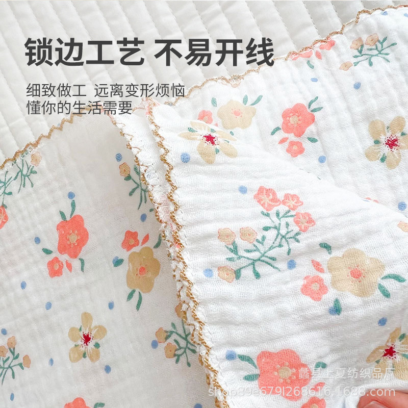 Picture of Baby's 2-layer Summer Thin Cotton Candy Quilt Baby's Air-conditioning Quilt Gauze Soft Summer Blanket Children's Towel Quilt