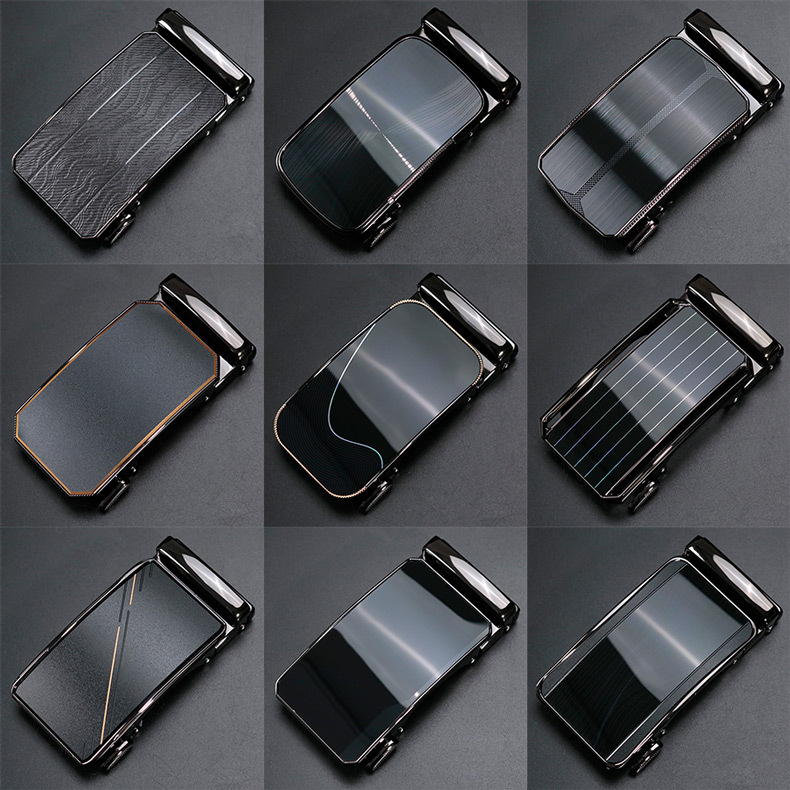Dongguan buckle inch Five belt buckle men's business leisure automatic buckle waist spring automatic buckle card slot pants buckle