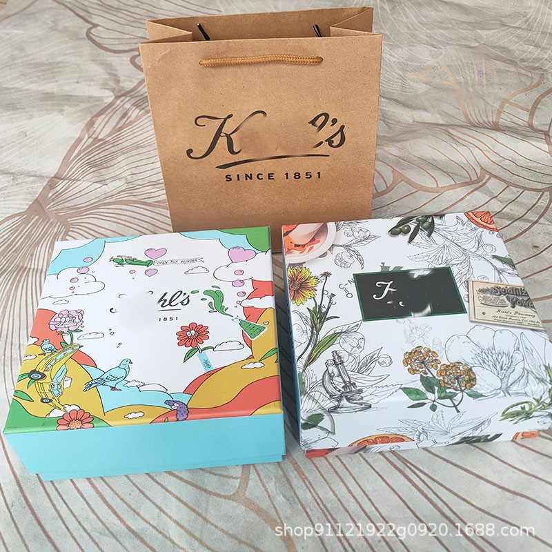 Suitable for Keyan Marigold Skin Care Gift Box Exquisite Kraft Paper Tote Bag for Gift and Self-use Packaging Optimization