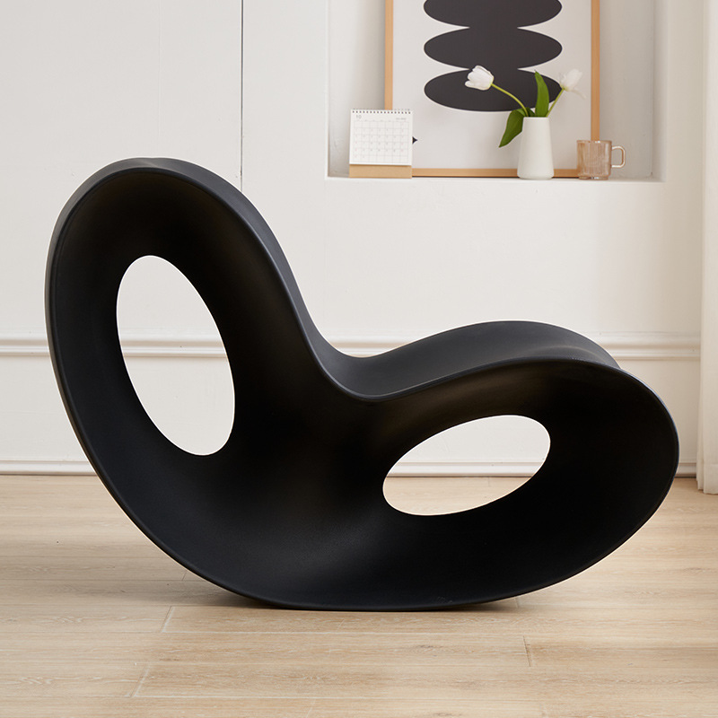 Picture of Living Room Rocking Chair for Home Use in Small Apartments, Leisure Butterfly-Shaped Lazy Chair, Single Modern Recliner with Creative Design