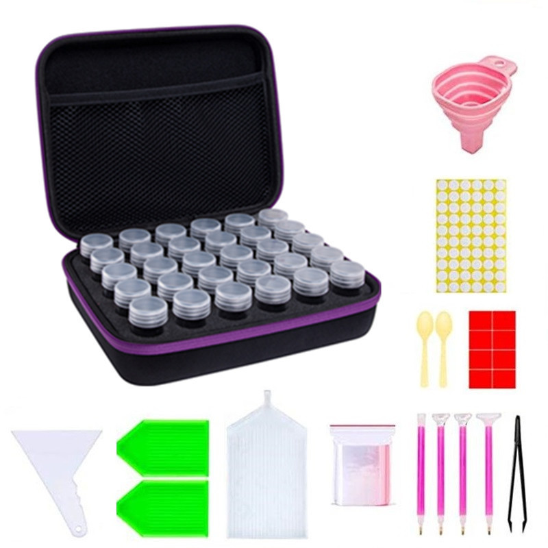 Factory wholesale diamond painting Beads storage box nail art insert storage bottle tools cross-border e-commerce