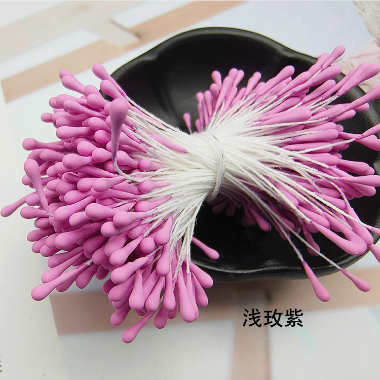 Picture of Wholesale Korean Style Handmade DIY Hair Accessories High Simulation Flower Stamens Material 2mm Matte Round Match Head Flower Heart Flower Stamens