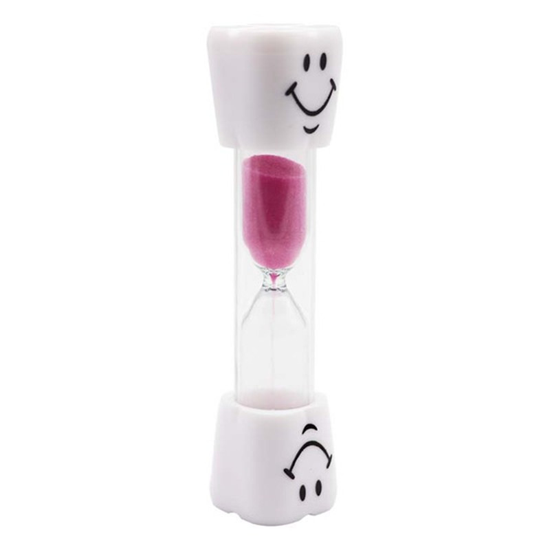 Children's smiley face hourglass timer hourglass 1.2.3 minutes mini children's brushing time hourglass color hourglass