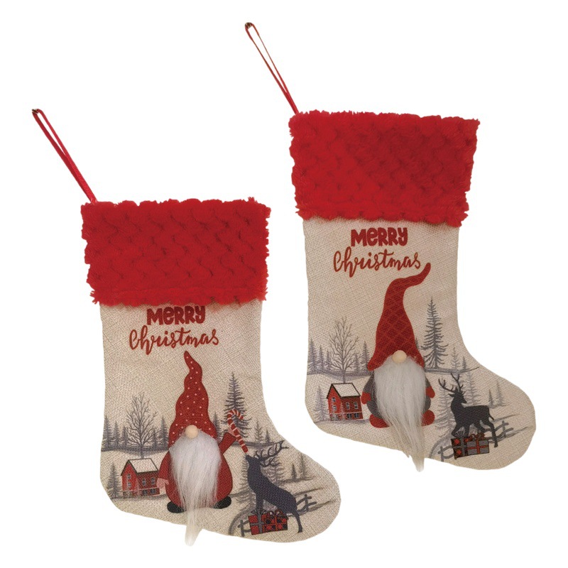 Christmas Faceless Doll Christmas Stocking Christmas Tree Pendant Christmas Stocking Santa Claus Decoration Gift Wholesale
