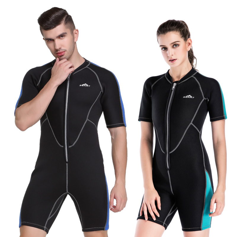 Picture of Shabbat 2mm Diving Suit Women's One-piece Swimsuit Warm Snorkeling Couple's Affordable Surfer Wet Clothes Free Scuba