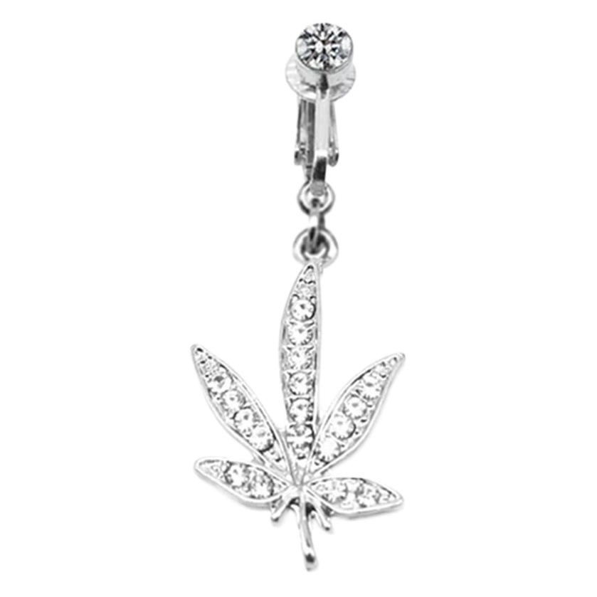 gatte European and American cross-border butterfly navel ring rabbit navel ring heart-shaped navel ring non-hole piercing ear clip dual use