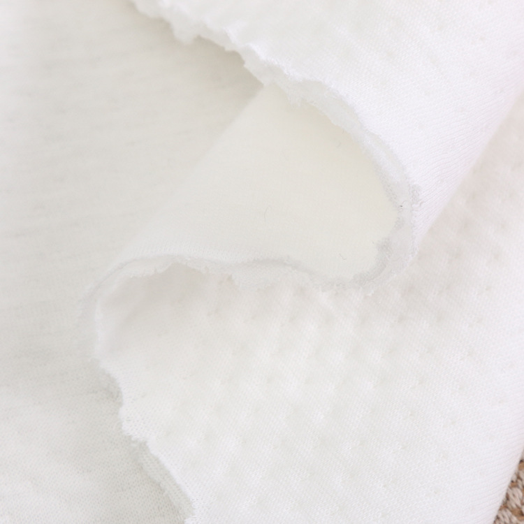 Picture of Two Ideas Plain Jacquard Air Layer Knitted Cotton Quilted Jacquard Fabric Baby Climbing Wear Warm Fabric Factory
