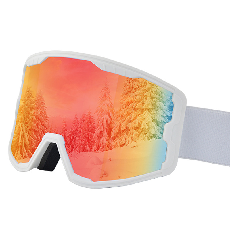 Picture of 2025 Large Cylindrical Ski Glasses Double-Layer Anti-Fog Large Field of View Snow Goggles Mountaineering Goggles Ski Goggles # 7073