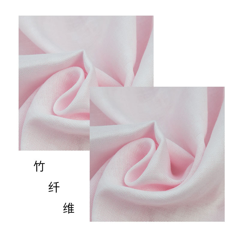 Bamboo Fiber Grids Gauze High-Quality Ultra-Soft Bamboo Fiber Baby and Mother Products Sleeping Bag Pajamas Fabric