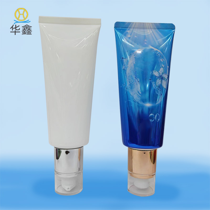 Aluminum Plastic Pipe Large Capacity Hose Packaging Vacuum Press Pump Hose 120G100Ml Cosmetic Hose Packaging Material Factory